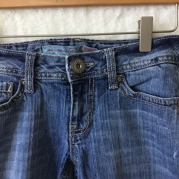 Aeropostale Light Blue Hailey Skinny Flare Jeans - Picture 3 of 16